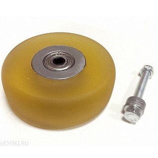 Колесо для коньковых лыжероллеров полиуретановое в сборе тип "Start", диаметр 80 мм, ширин SHAMOV