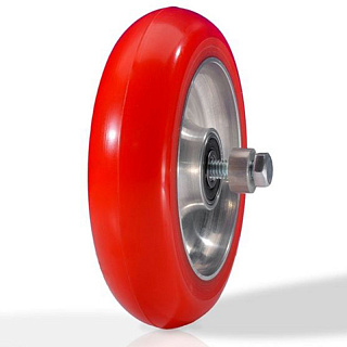Колесо для лыжероллеров в сборе ELVA D*100 мм, полиуретан, пластиковый диск