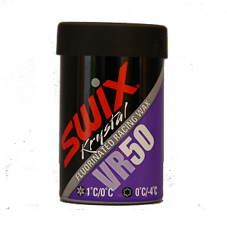 Мазь держания твердая с содержанием фтора SWIX VR050 фиолетовая