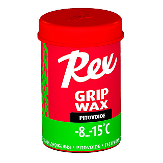 Мазь держания твердая с содержанием фтора REX Grip зеленая